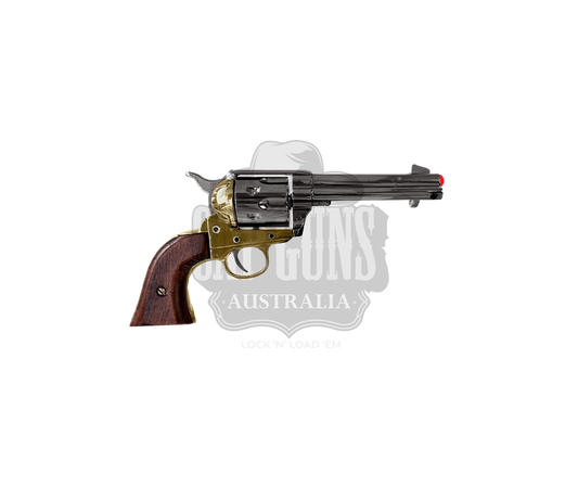 Kolser - Revolver Colt 45 4.75 in Pistol - Fast Draw - Wood/Brass & Nickel