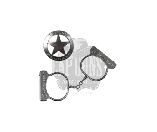 Gonher - Cowboy Handcuffs & Magnetic Texas Ranger Star
