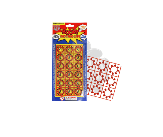 Gonher - 8 Shot Caps - 144 shots per card (24 cards)