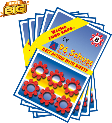 Cap Fun Rings Cap Gun Rings 8-Shot Toy Caps Refills - 5, 10, 20 Packs – Cap Guns ...
